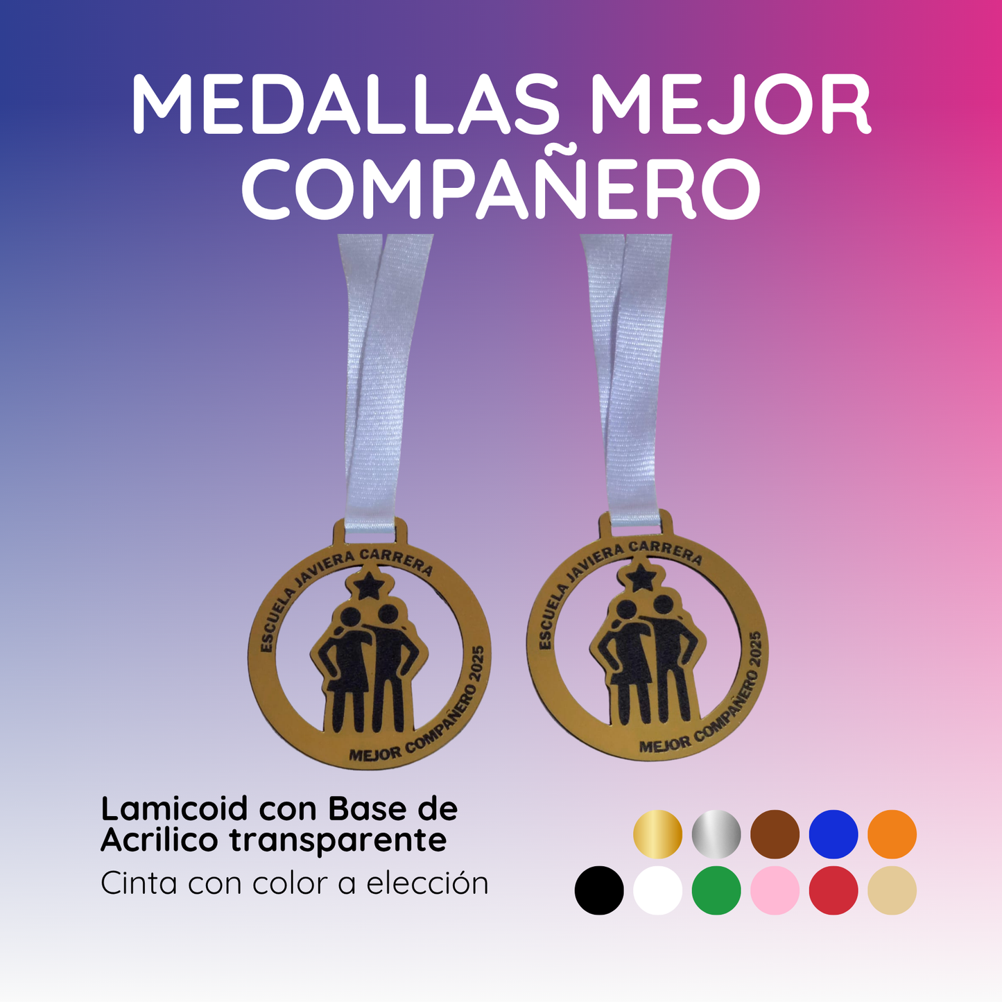 MEDALLAS MEJOR COMPAÑERO
