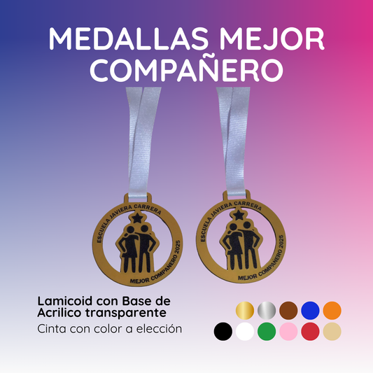 MEDALLAS MEJOR COMPAÑERO